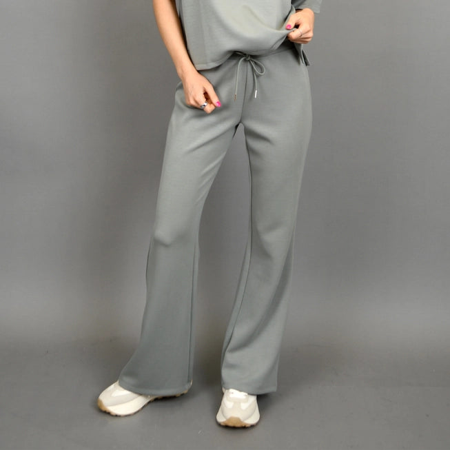 FLORINE KNIT FLARED PANT -  SAGE