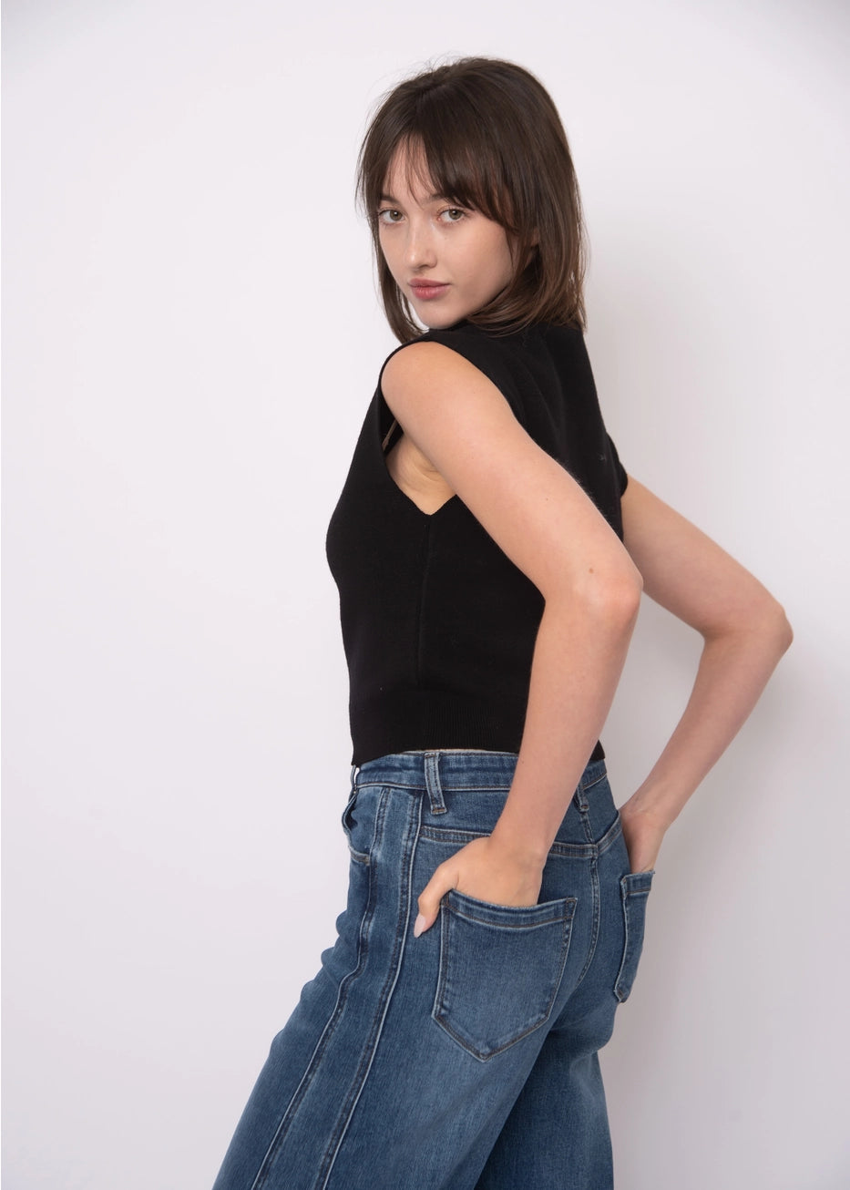 SELBY VEST - BLACK