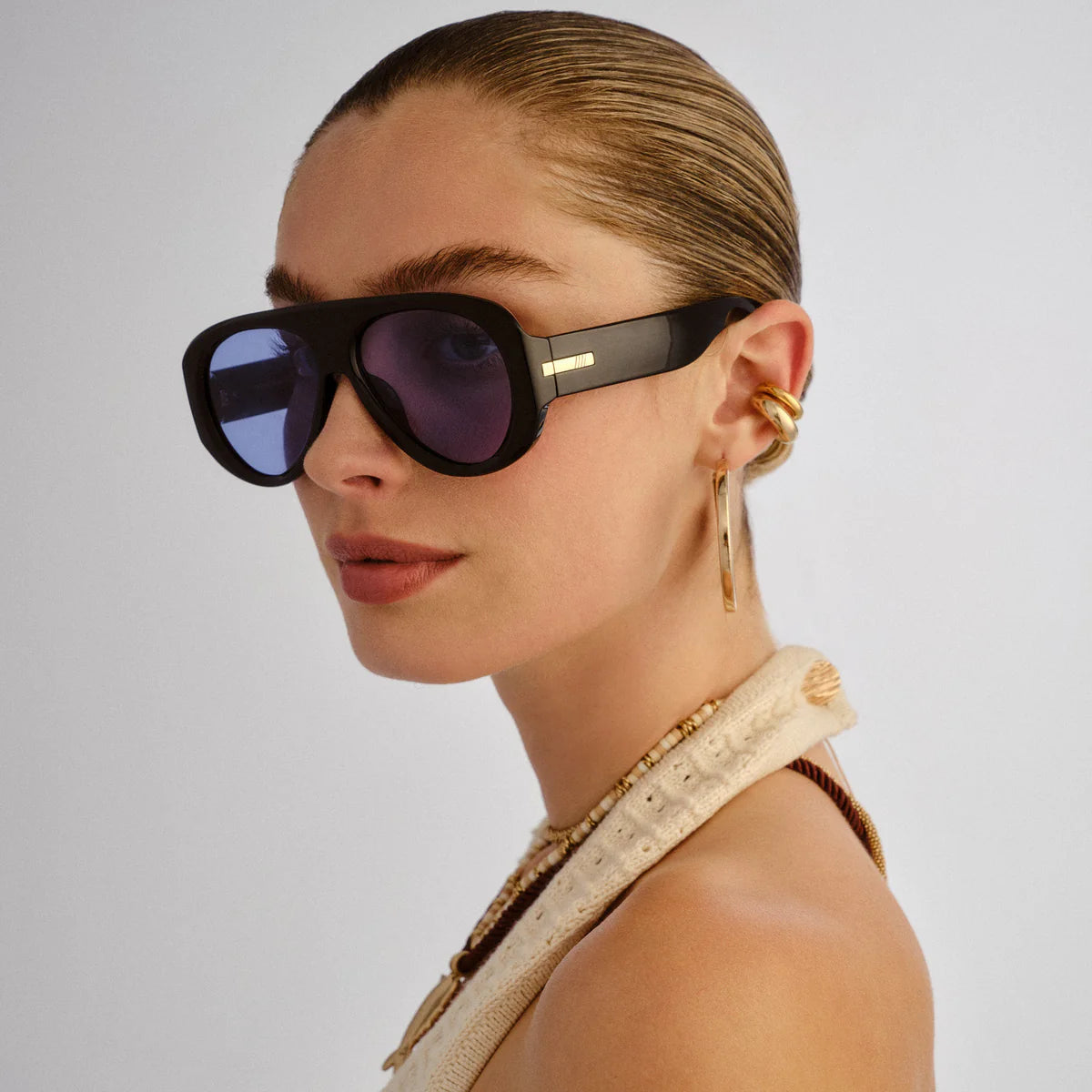 DREAM BOAT SUNGLASSES - BLACK BLUE