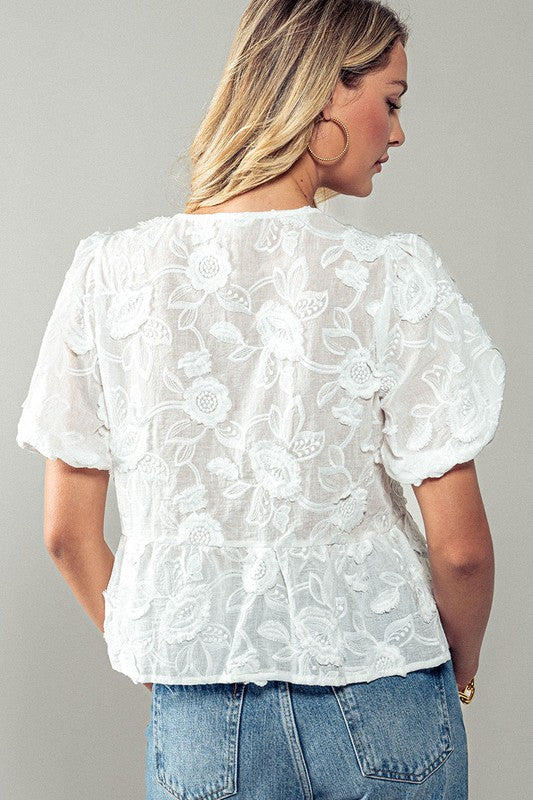 GARDEN LACE TOP