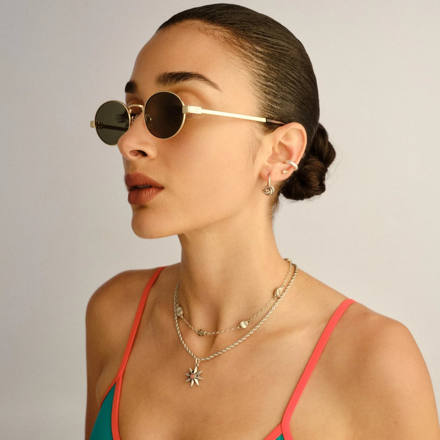 POSEIDON DEUX SUNGLASSES - GOLD KHAKI
