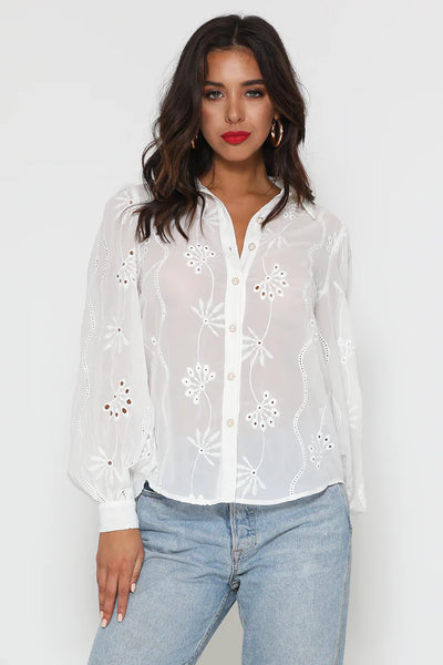 ELISE BLOUSE - WHITE