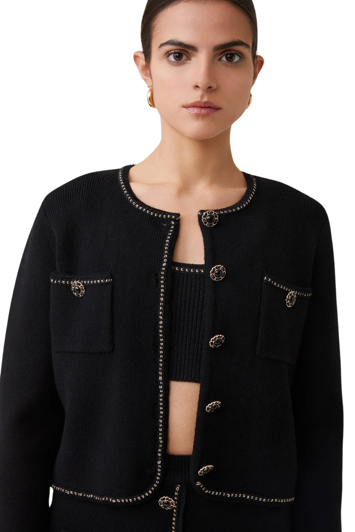 GARVI CARDIGAN - NOIR