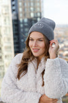 SMILEY EMBROIDERED BEANIE (VARIOUS COLOURS)