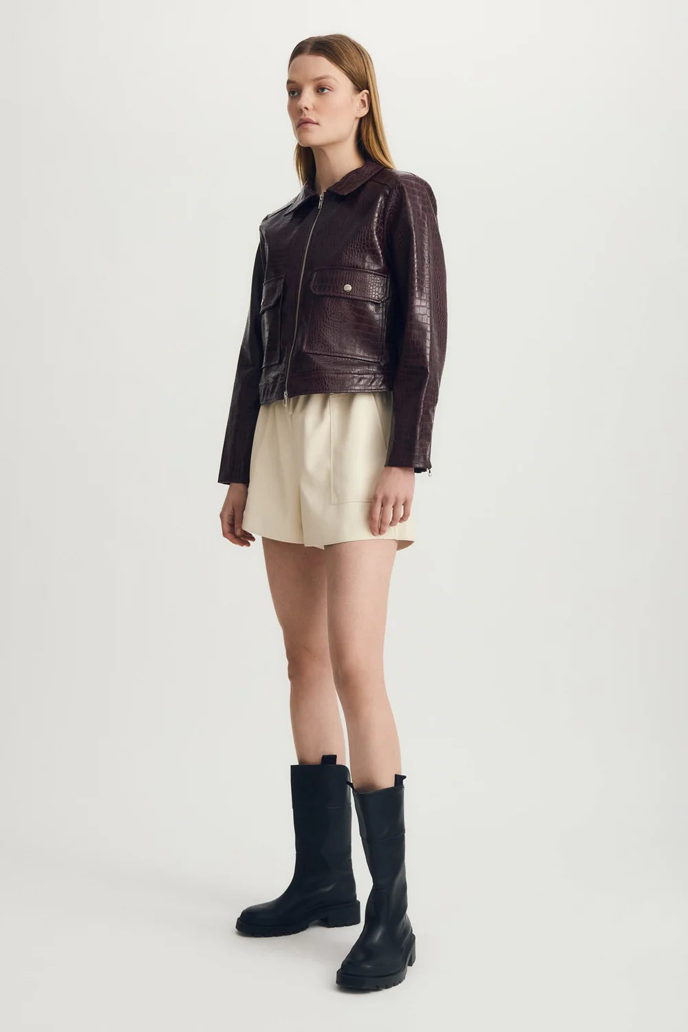 SLOANE JACKET - BURGUNDY