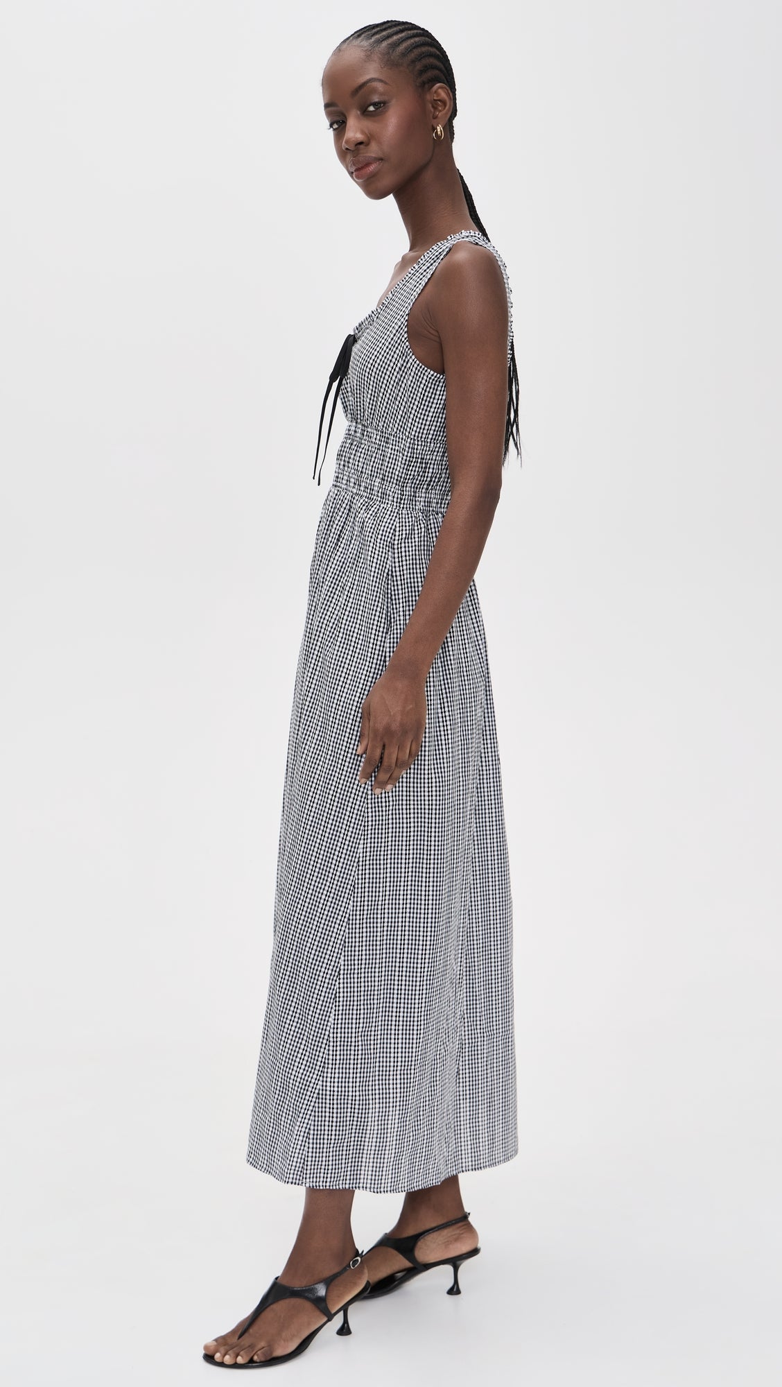 KENTON DRESS - BLACK GINGHAM