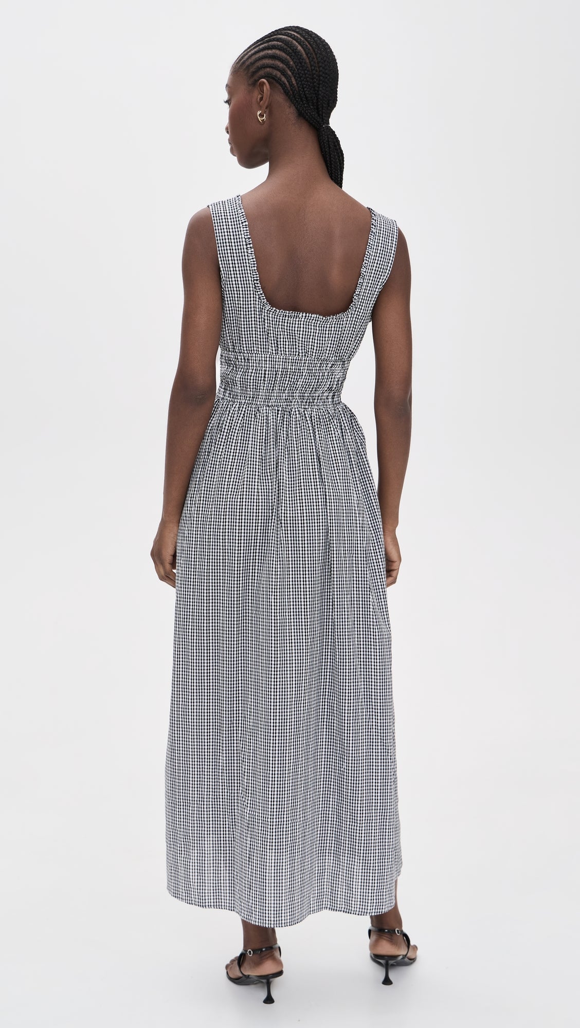 KENTON DRESS - BLACK GINGHAM