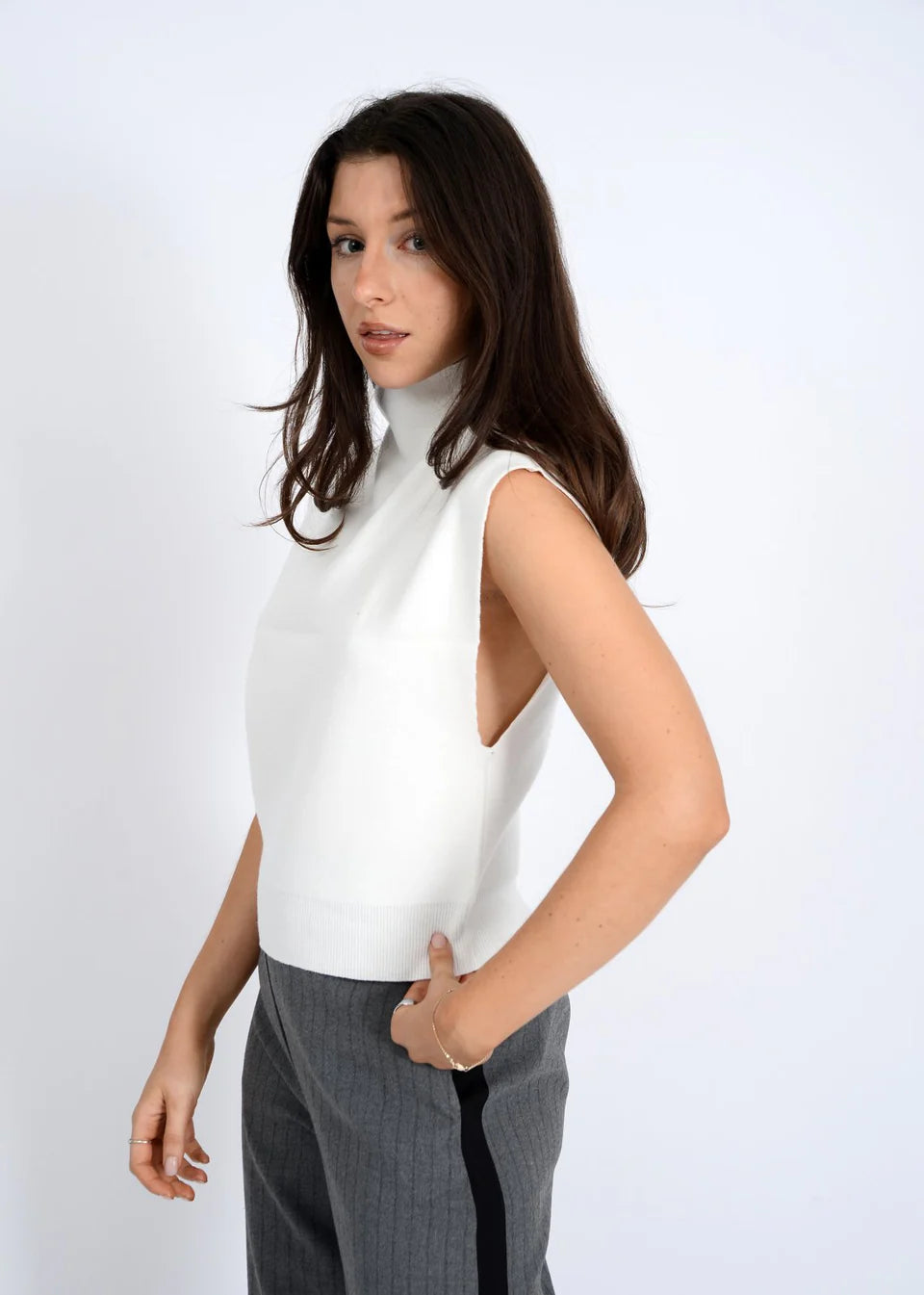 SELBY VEST - WINTER WHITE