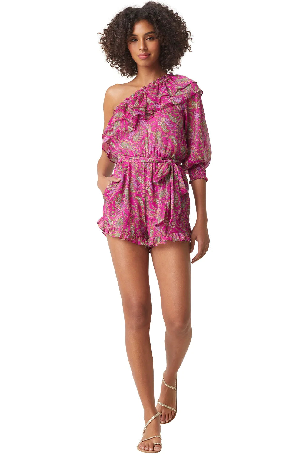 VALA ROMPER - FUSCHIA PAISLEY