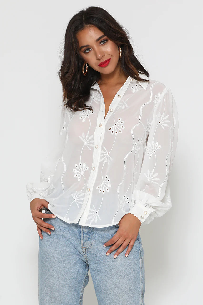 ELISE BLOUSE - WHITE