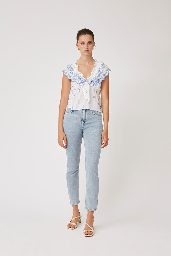 LEXI BLOUSE - BLEU JEANS