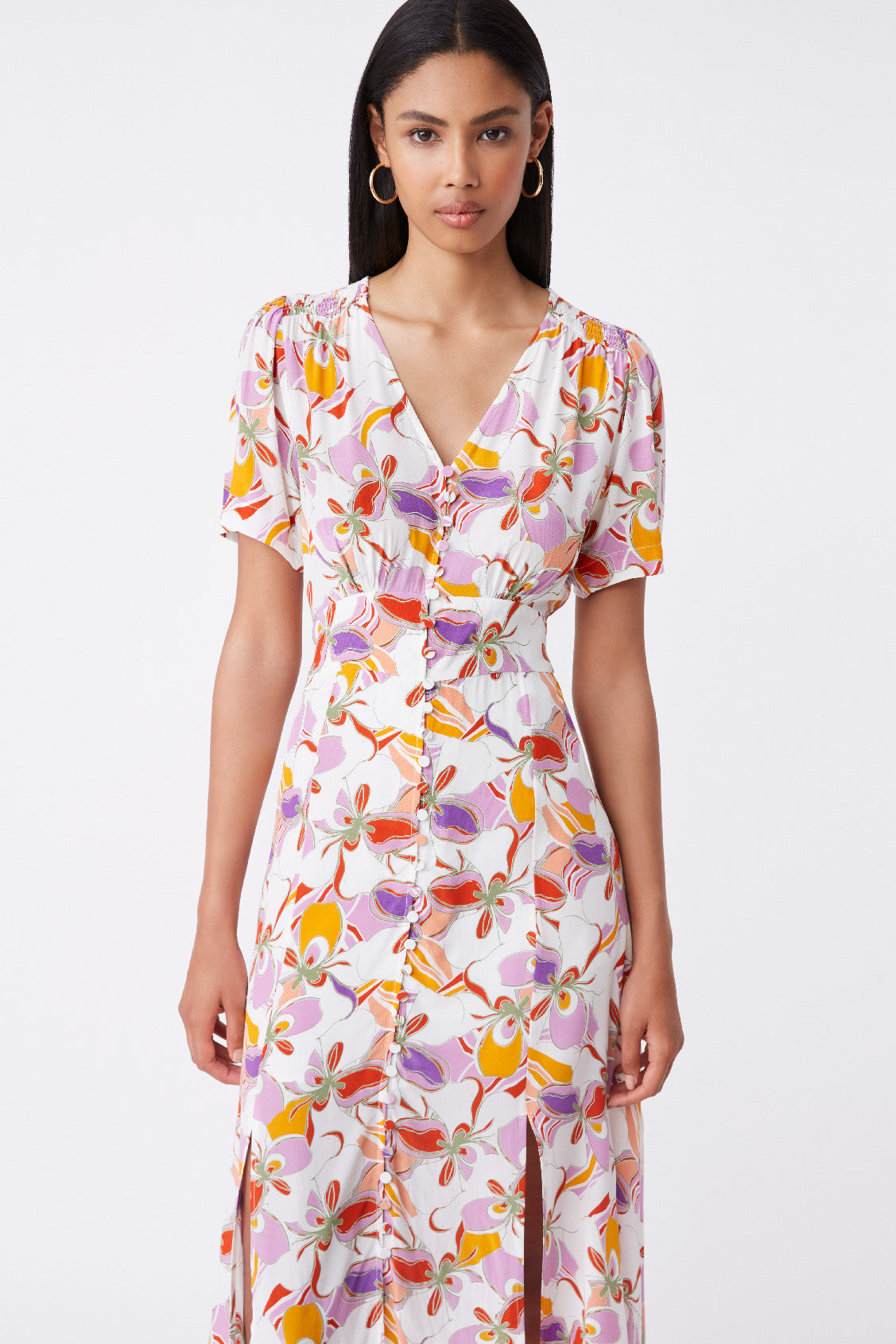 CAITLIN DRESS - MAUVE (ONLINE ONLY)