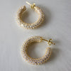 PAVE HOOPS - GOLD