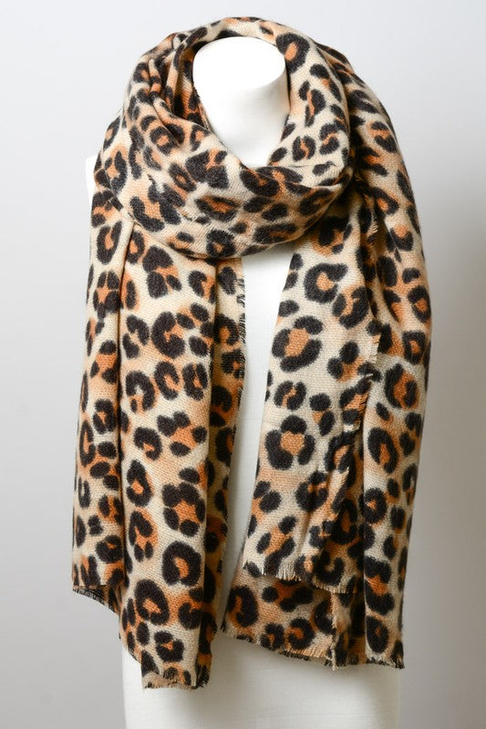 LEOPARD PRINT SCARF