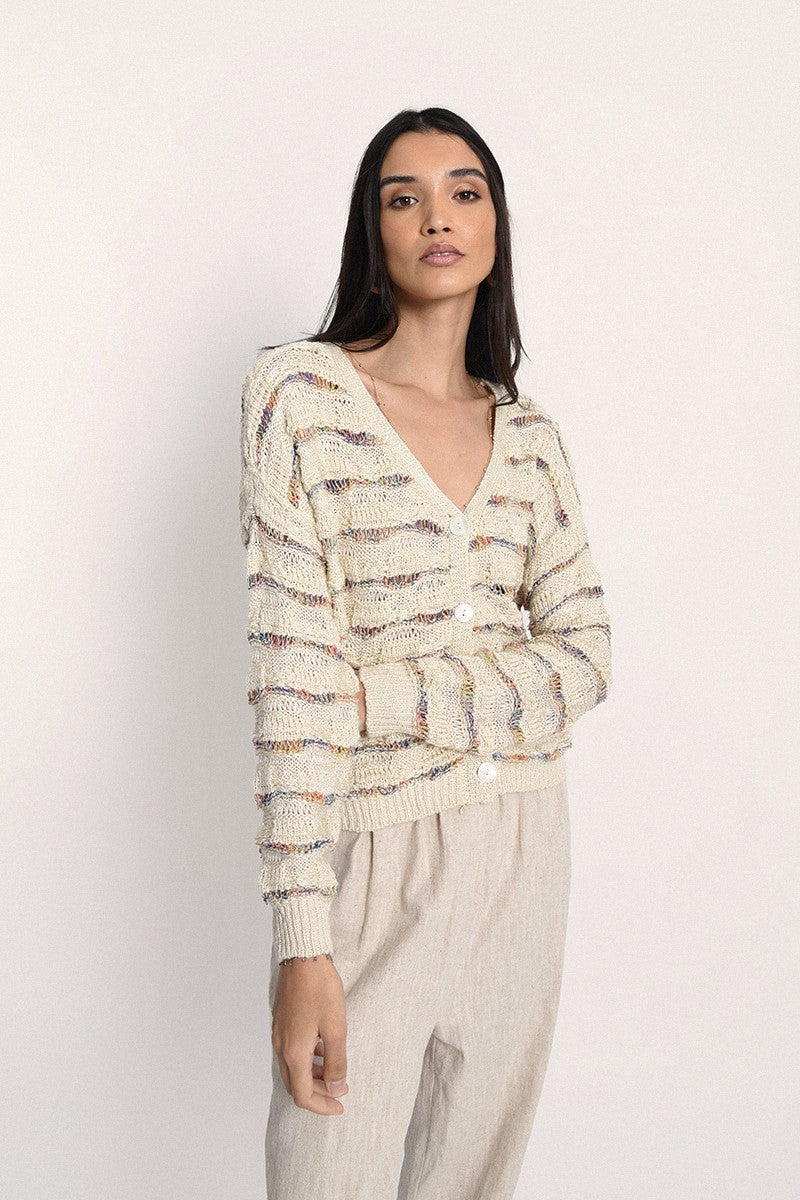 ABBY CARDIGAN - CREAM