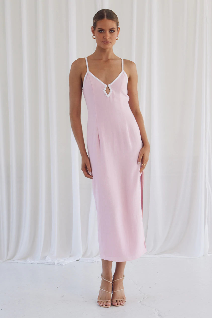 JESSIE MIDI DRESS - PINK