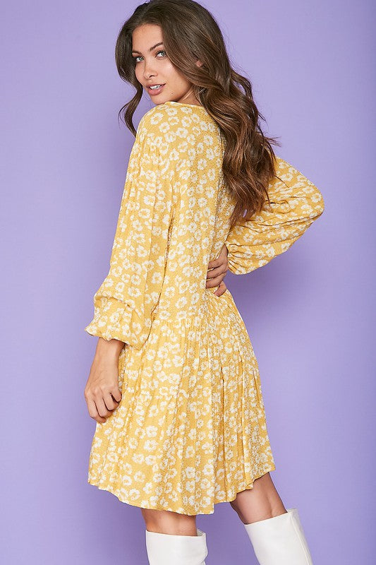 VICKIE DRESS - YELLOW