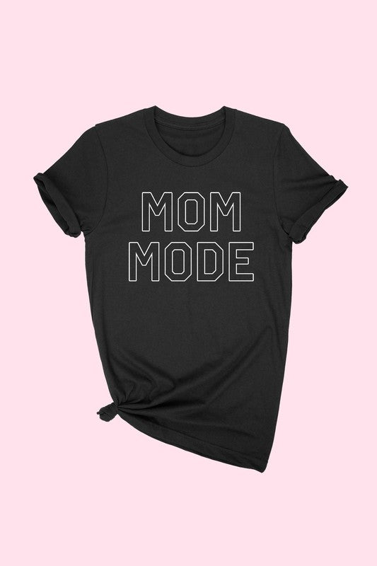 MOM MODE TEE - BLACK