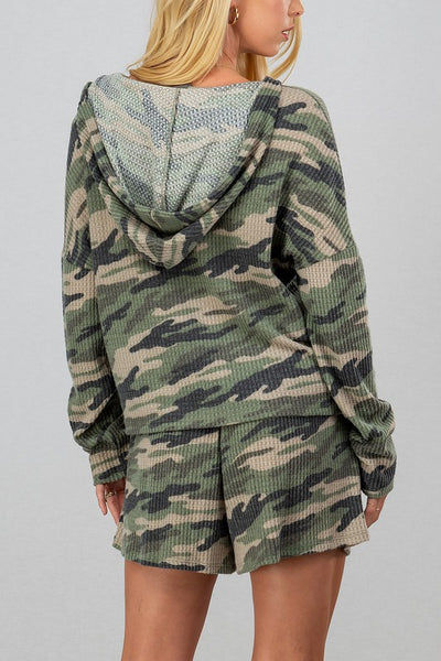 CAMO WAFFLE LOUNGE SET