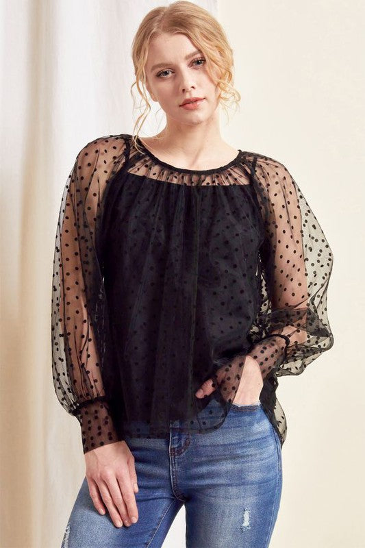 SPARTA BLOUSE - BLACK