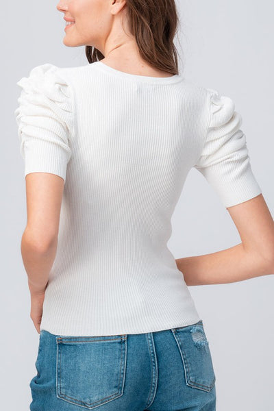 CLAIRE TOP - IVORY