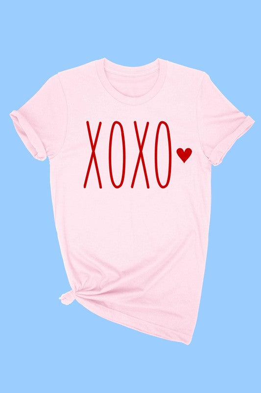 XOXO TEE - LIGHT PINK