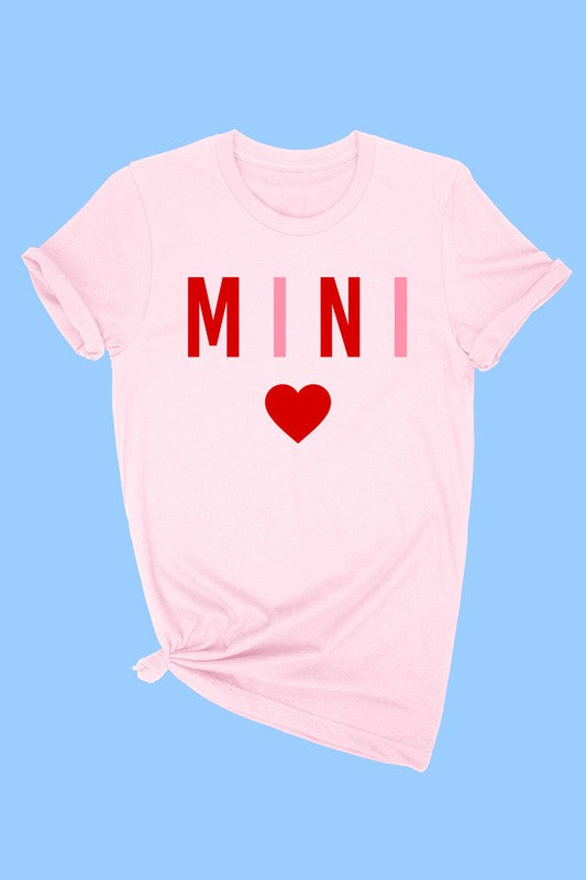 MINI HEART TODDLER TEE - LIGHT PINK