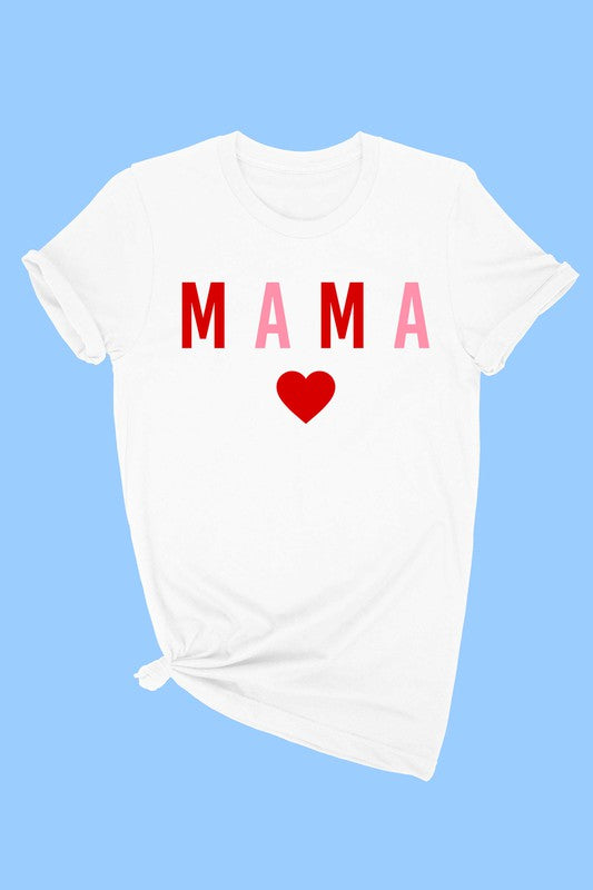 MAMA HEART TEE - WHITE