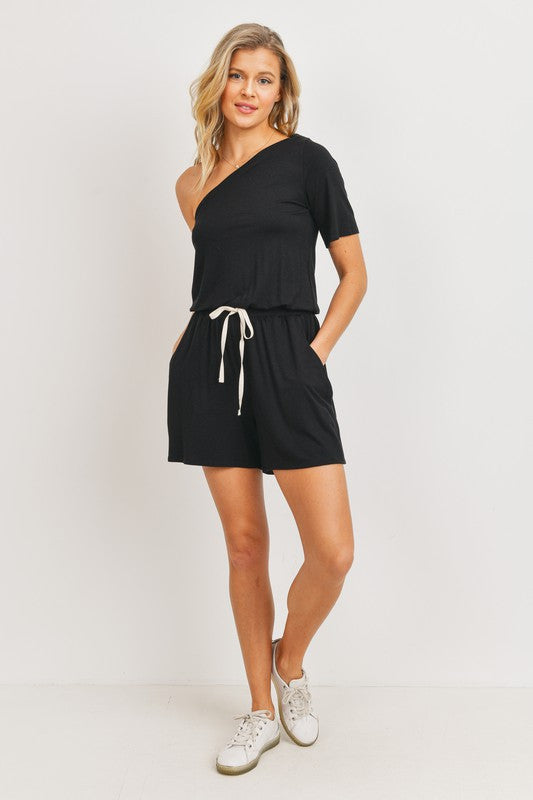 LINA ROMPER - BLACK