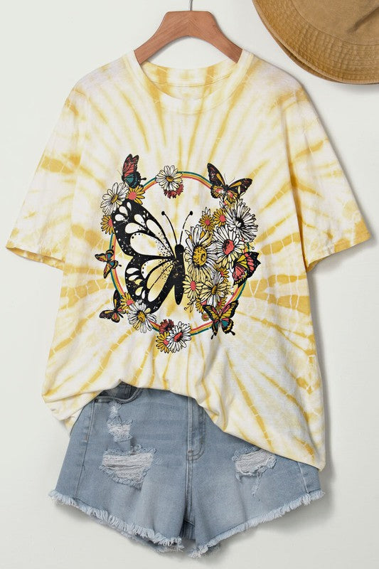 TIE DYE BUTTERFLY TEE