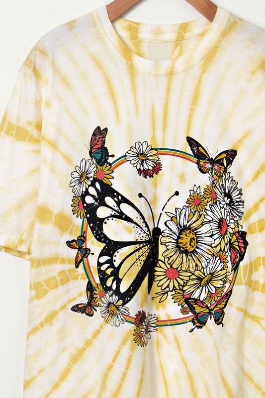 TIE DYE BUTTERFLY TEE