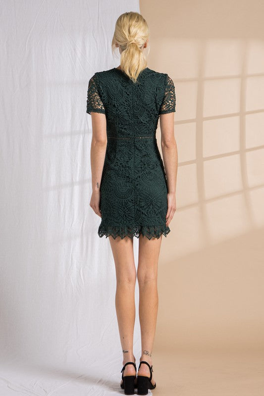 MODESTO DRESS - HUNTER GREEN