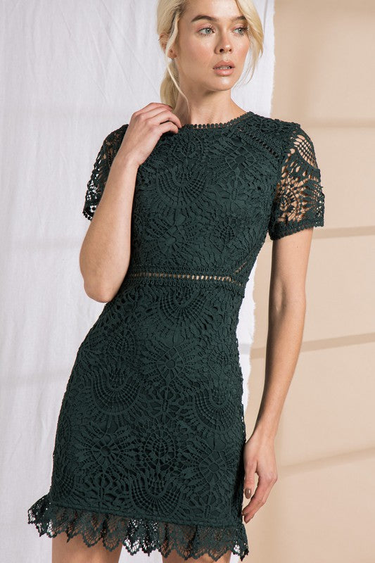 MODESTO DRESS - HUNTER GREEN