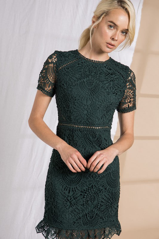 MODESTO DRESS - HUNTER GREEN