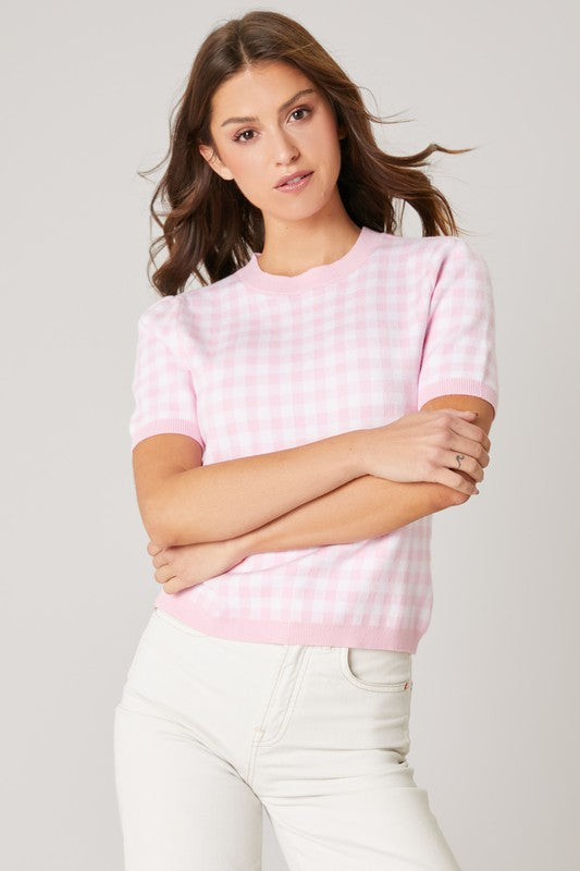 DOMINIKA GINGHAM SWEATER