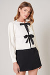 PINKY PROMISE CARDIGAN - WHITE