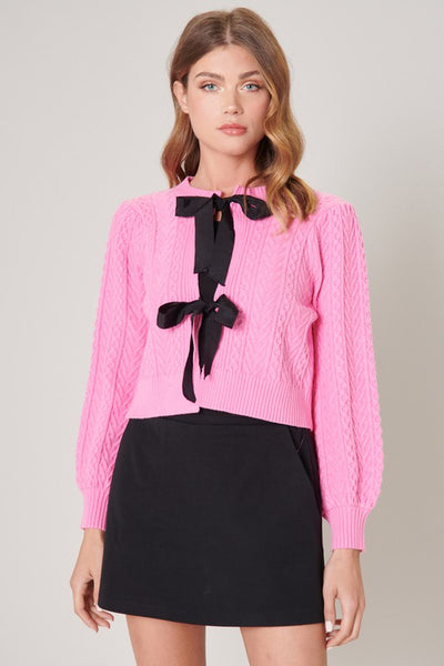 PINKY PROMISE CARDIGAN - PINK