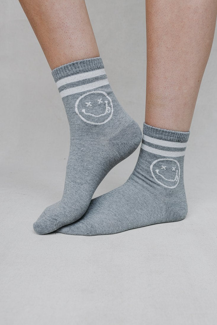 SHINY SMILES SOCKS (VARIOUS COLOURS)