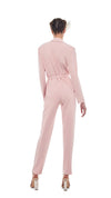 SINGLE BREASTED JUMPSUIT - BLUSH