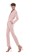 SINGLE BREASTED JUMPSUIT - BLUSH