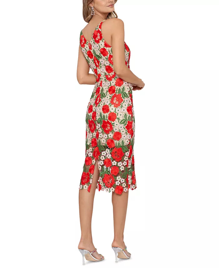 AURORA DRESS - ROUGE MULTI