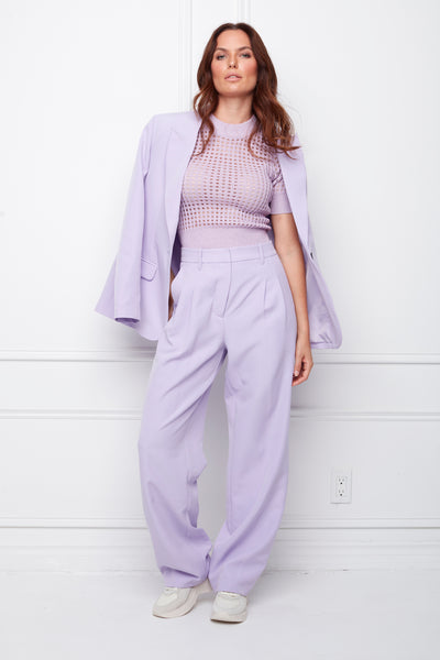 BRYNN PLEATED PANT - LAVENDER (ONLINE ONLY)