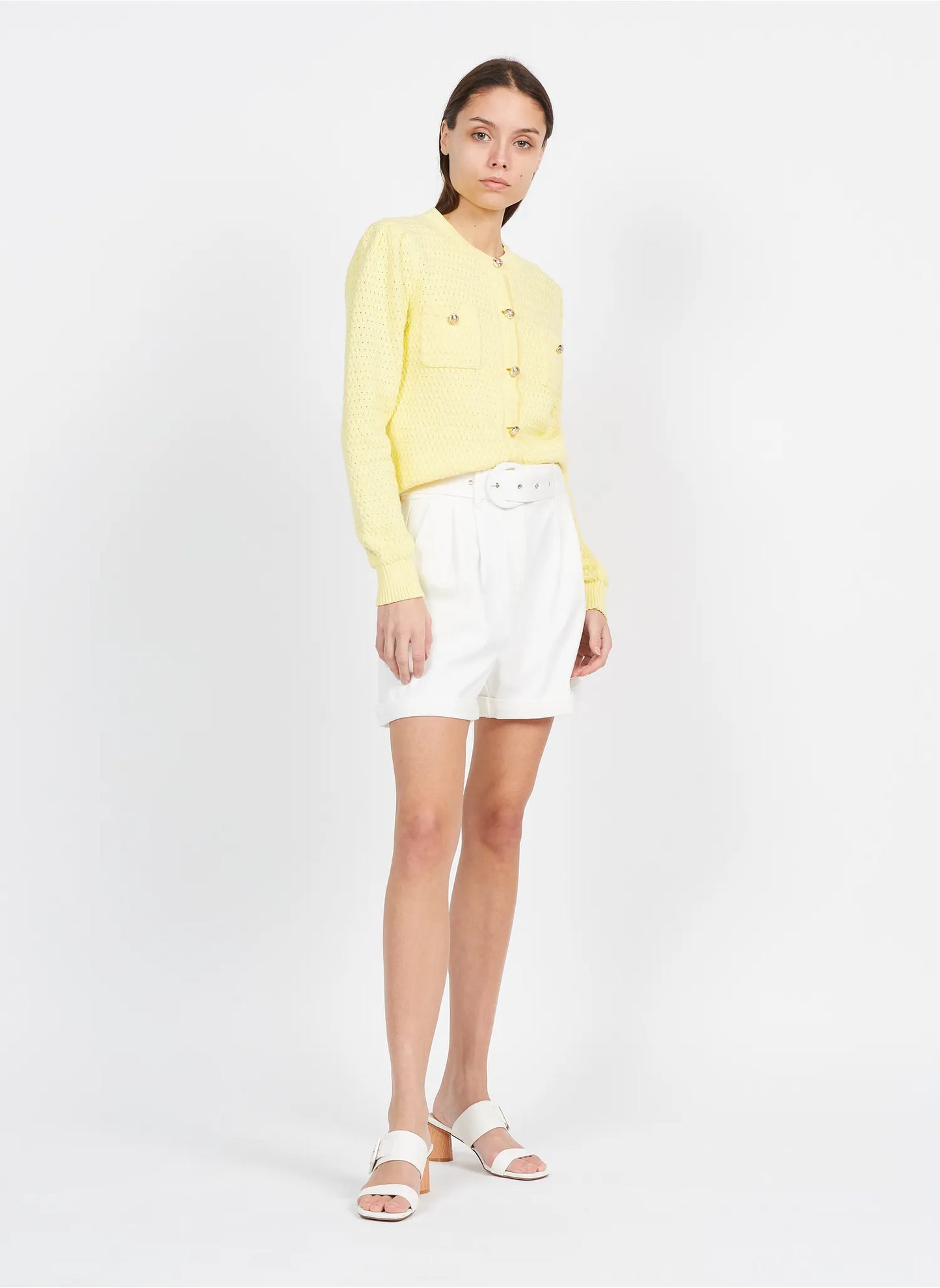 GERONNE CARDIGAN - JAUNE