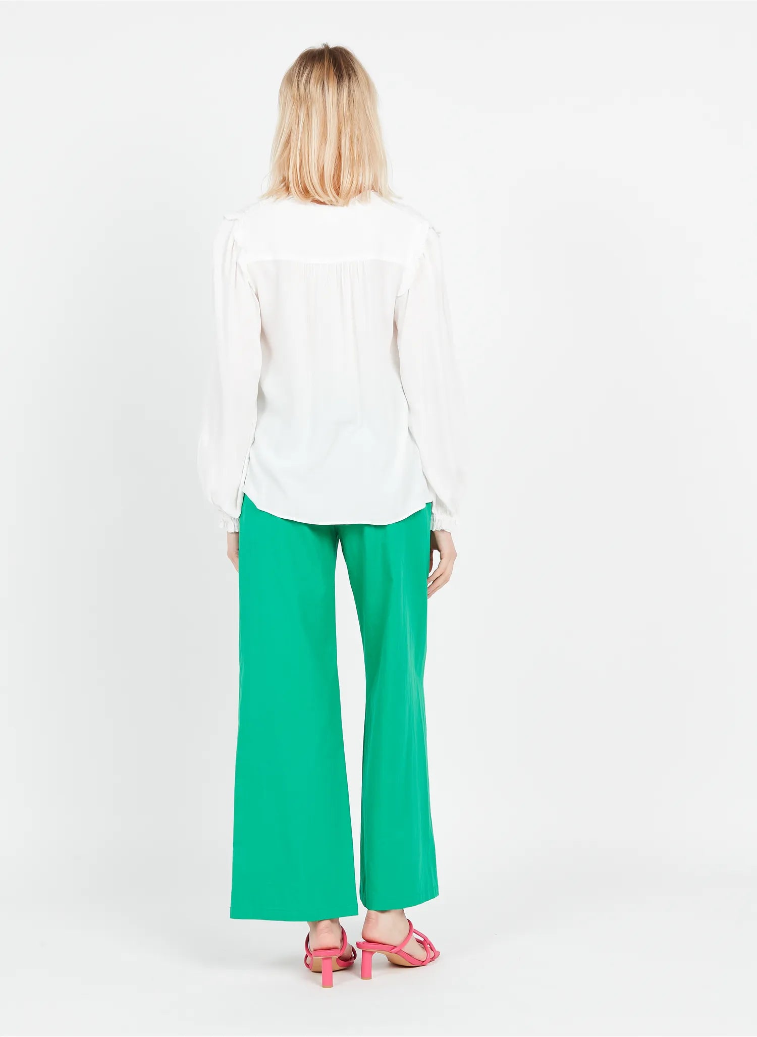 LETICIA BLOUSE - BLANC CASSE