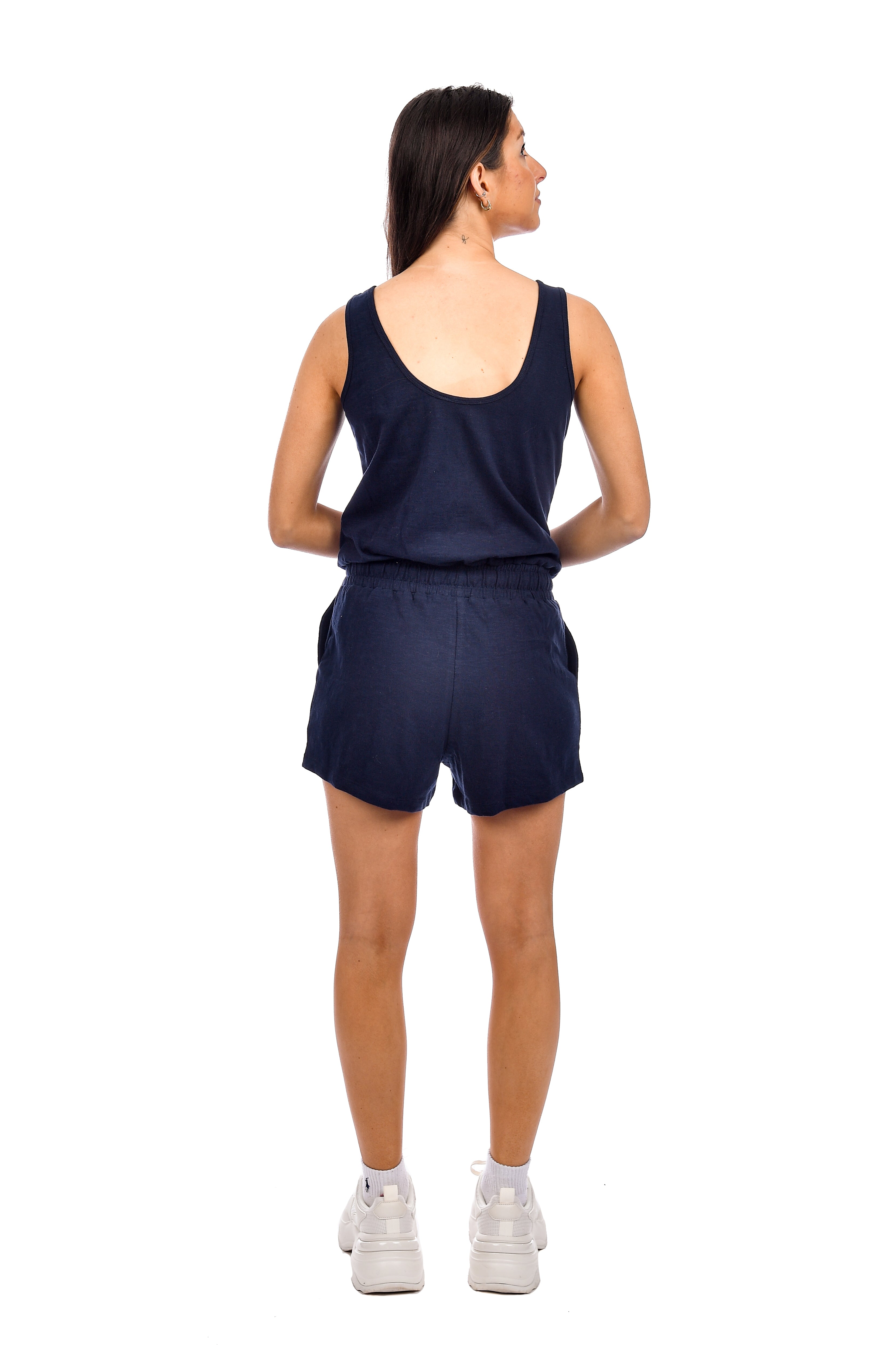 LAUREN ROMPER - MIDNIGHT NAVY