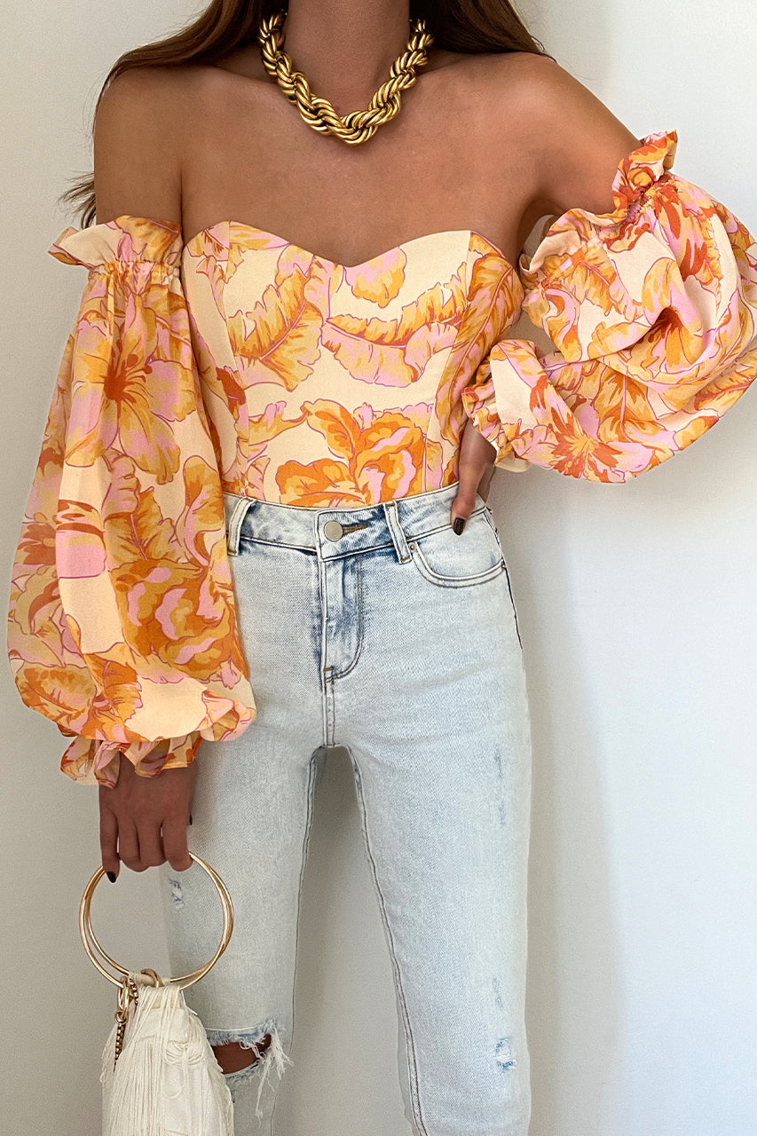 VISHAKA BODYSUIT - CITRUS (ONLINE ONLY)