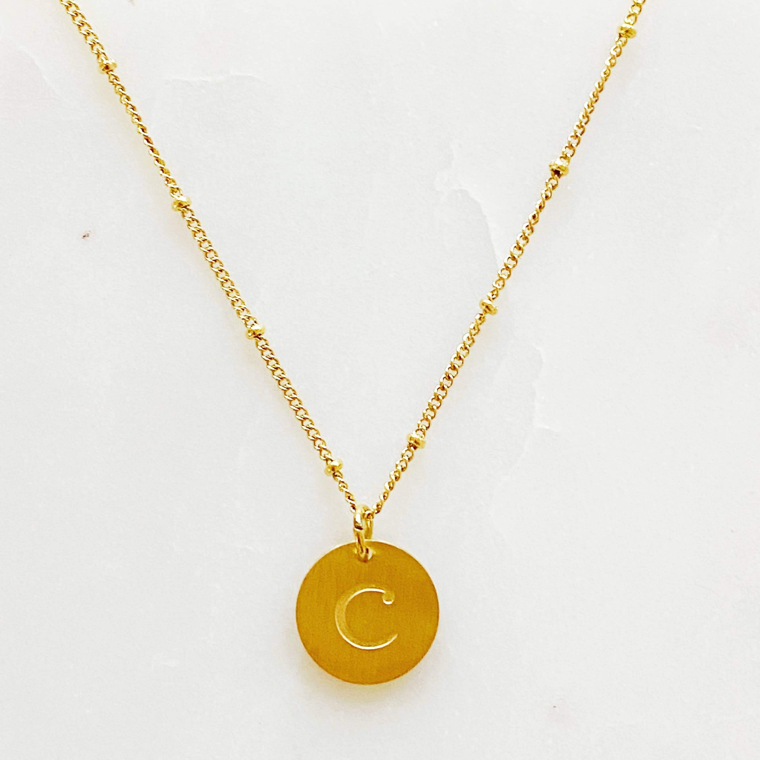 INITIAL CHARM NECKLACE