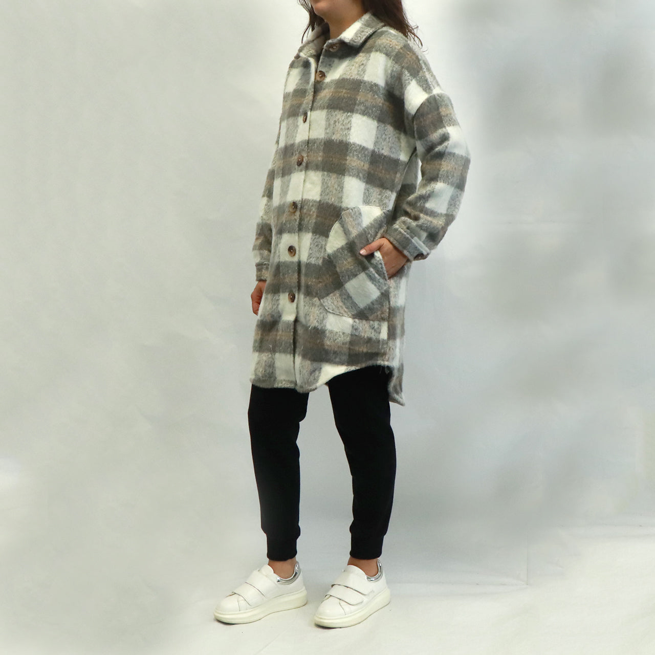 TURIN SHACKET - GREY PLAID