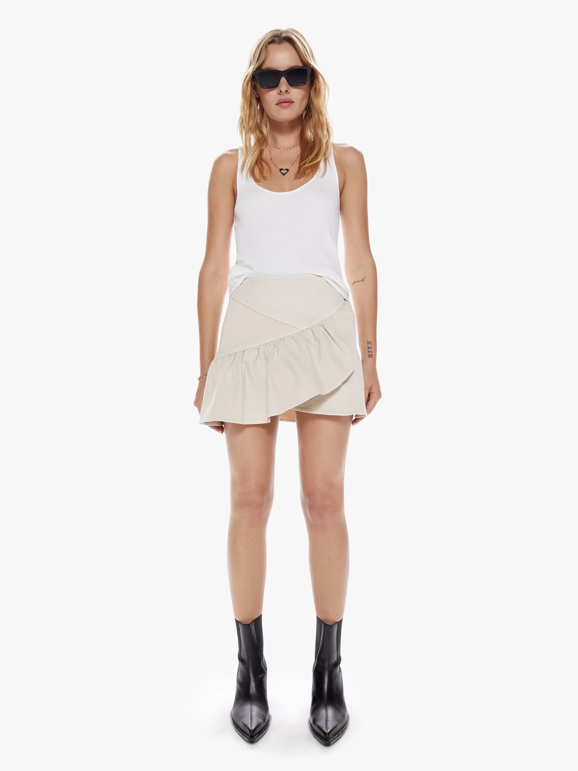 THE MINX MINI SKIRT - FOG