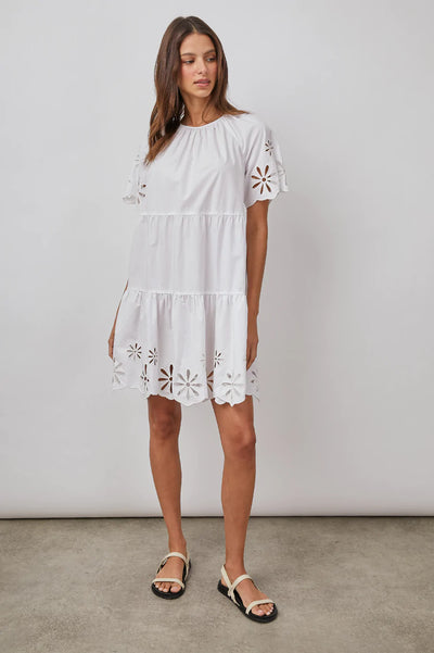 ARIELLE DRESS - WHITE EYELET